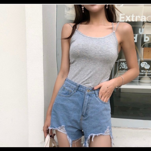 Tank top Strappy back open womens sexy padded - Picture 2 of 6